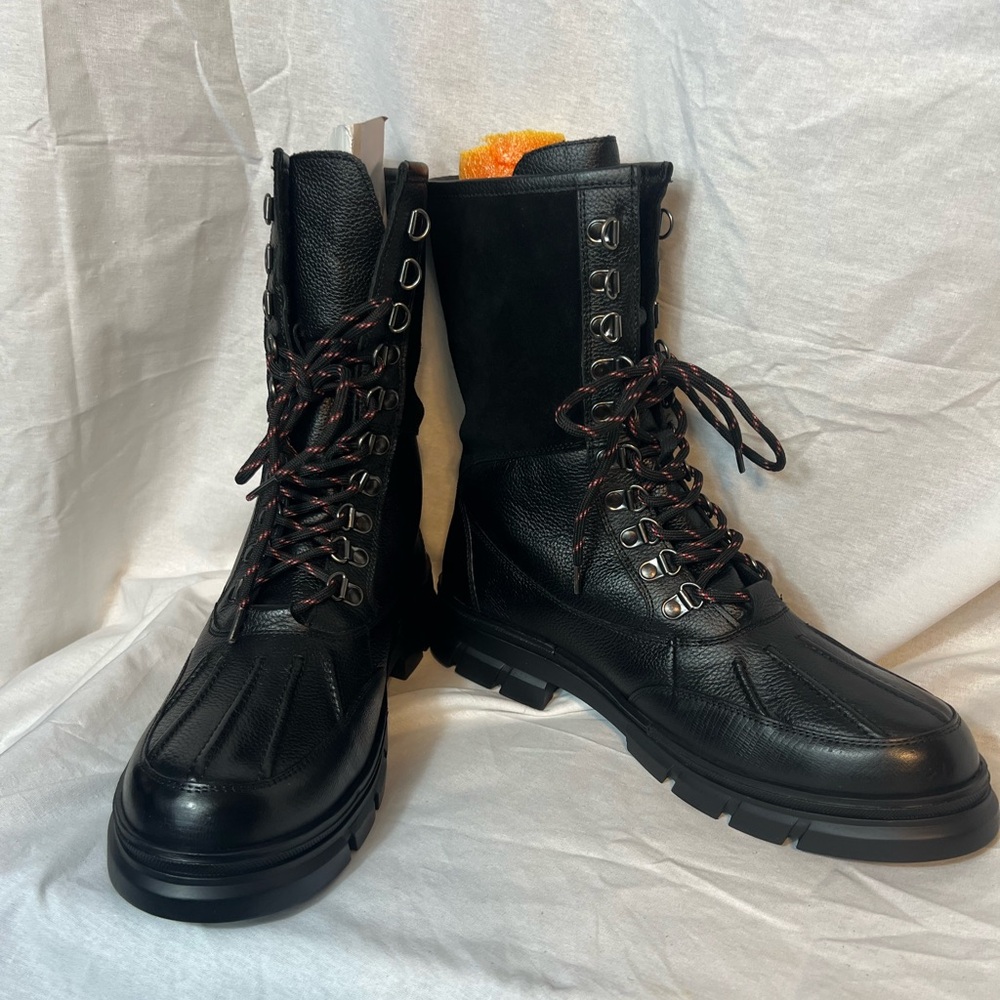 #8093. Reserved Footwear New York Men's Leather/Suede Black Boot. Size 11. NEW!